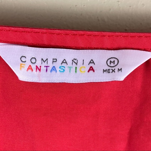 Rare ModCloth Compania Fantastica Red Mini Dress with Bow - Picture 3 of 10